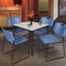 Regency Kahlo Square Table & Chair Sets, 36 W, 36 L, 29 H, Wood, Metal, Polypropylene Top, Maple TPL3636PLBK44BE - alternate 5